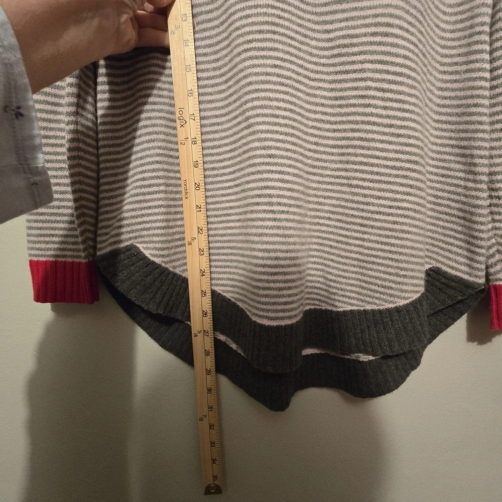 Zaket Plover Striped Sweater‎ Women's XS Merino Cotton Colorful Lightweight